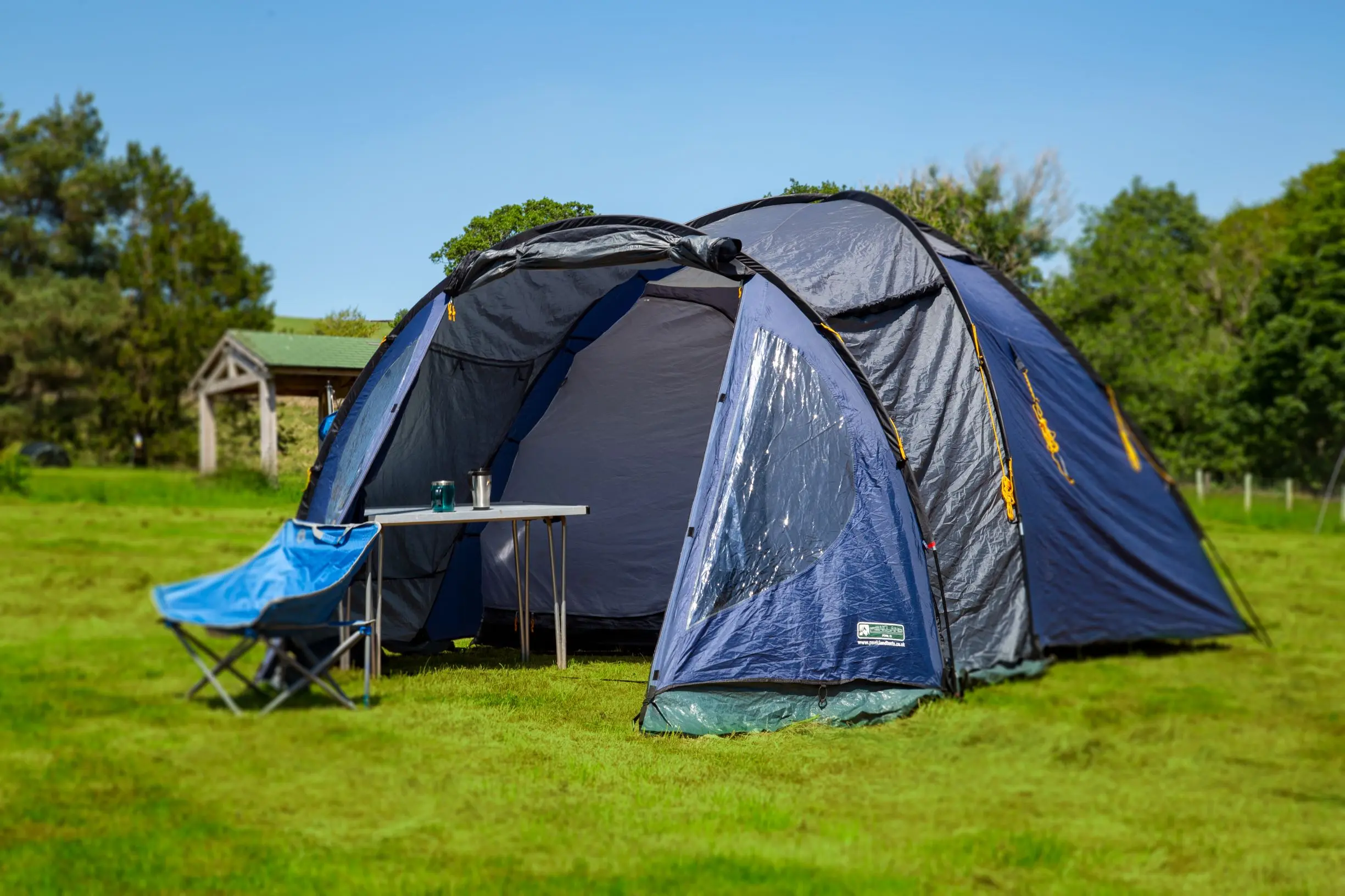 tent in field camping